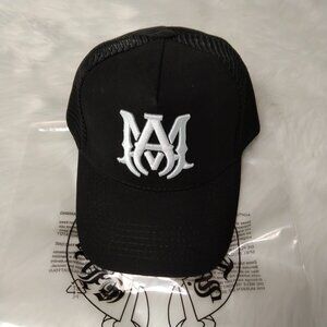 NWT$AMIRI Embroidery Big M Black Hat